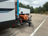 Swivelwheel Transport System, Swivelwheel Carrier, Swivelwheel Hauler, motorcycle carrier, scooter carrier, motorcycle hauler, scooter hauler, quickie mini golf cart hauler, quickie mini golf cart carrier, cricket mini golf cart carrier,cricket mini golf cart hauler,dirt bike hauler, dirt bike carrier, carrier, golf cart hauler, golf cart carrier, ATV hauler, ATV carrier, Swivelwheel DW58, motorcycle, motor home, fifth wheels, can-am carrier, can-am hauler, trike carrier, trike hauler, mobility Hauler