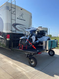 Swivelwheel Transport System, Swivelwheel Carrier, Swivelwheel Hauler, motorcycle carrier, scooter carrier, motorcycle hauler, scooter hauler, quickie mini golf cart hauler, quickie mini golf cart carrier, cricket mini golf cart carrier,cricket mini golf cart hauler,dirt bike hauler, dirt bike carrier, carrier, golf cart hauler, golf cart carrier, ATV hauler, ATV carrier, Swivelwheel DW58, motorcycle, motor home, fifth wheels, can-am carrier, can-am hauler, trike carrier, trike hauler, mobility Hauler