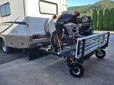 Swivelwheel Transport System, Swivelwheel Carrier, Swivelwheel Hauler, motorcycle carrier, scooter carrier, motorcycle hauler, scooter hauler, quickie mini golf cart hauler, quickie mini golf cart carrier, cricket mini golf cart carrier,cricket mini golf cart hauler,dirt bike hauler, dirt bike carrier, carrier, golf cart hauler, golf cart carrier, ATV hauler, ATV carrier, Swivelwheel DW58, motorcycle, motor home, fifth wheels, can-am carrier, can-am hauler, trike carrier, trike hauler, mobility Hauler
