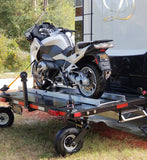Swivelwheel Transport System, Swivelwheel Carrier, Swivelwheel Hauler, motorcycle carrier, scooter carrier, motorcycle hauler, scooter hauler, quickie mini golf cart hauler, quickie mini golf cart carrier, criket mini golf cart carrier,cricket mini golf cart hauler,dirt bike hauler, dirt bike carrier, carrier, golf cart hauler, golf cart carrier, atv hauler, atv carrier, Swivelwheel DW58, motorcycle, motorhome, fifth wheels, can-am carrier, can-am hauler, trike carrier, trike hauler