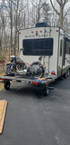 Swivelwheel Transport System, Swivelwheel Carrier, Swivelwheel Hauler, motorcycle carrier, scooter carrier, motorcycle hauler, scooter hauler, quickie mini golf cart hauler, quickie mini golf cart carrier, cricket mini golf cart carrier,cricket mini golf cart hauler,dirt bike hauler, dirt bike carrier, carrier, golf cart hauler, golf cart carrier, ATV hauler, ATV carrier, Swivelwheel DW58, motorcycle, motor home, fifth wheels, can-am carrier, can-am hauler, trike carrier, trike hauler, mobility Hauler