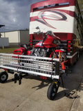 Swivelwheel Transport System, Swivelwheel Carrier, Swivelwheel Hauler, motorcycle carrier, scooter carrier, motorcycle hauler, scooter hauler, quickie mini golf cart hauler, quickie mini golf cart carrier, criket mini golf cart carrier,cricket mini golf cart hauler,dirt bike hauler, dirt bike carrier, carrier, golf cart hauler, golf cart carrier, atv hauler, atv carrier, Swivelwheel DW58 Tandem Tow, motorcycle, motorhome, fifth wheels, can-am carrier, can-am hauler, trike carrier, trike hauler