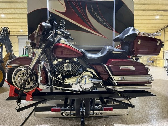 Cruiserlift Motorcycle Lift, Motorcycle Lift, Motorcycle Carrier, Motorcycle Hauler, Motorcycle, Motorhome, RV Motorcycle lift, RV Lift, RV Electric Motorcycle Lift, RV, Electric Motorcycle Lift, Harley, Honda, Victory, Yamaha, Winch Lift, Bikes, Bike Lift