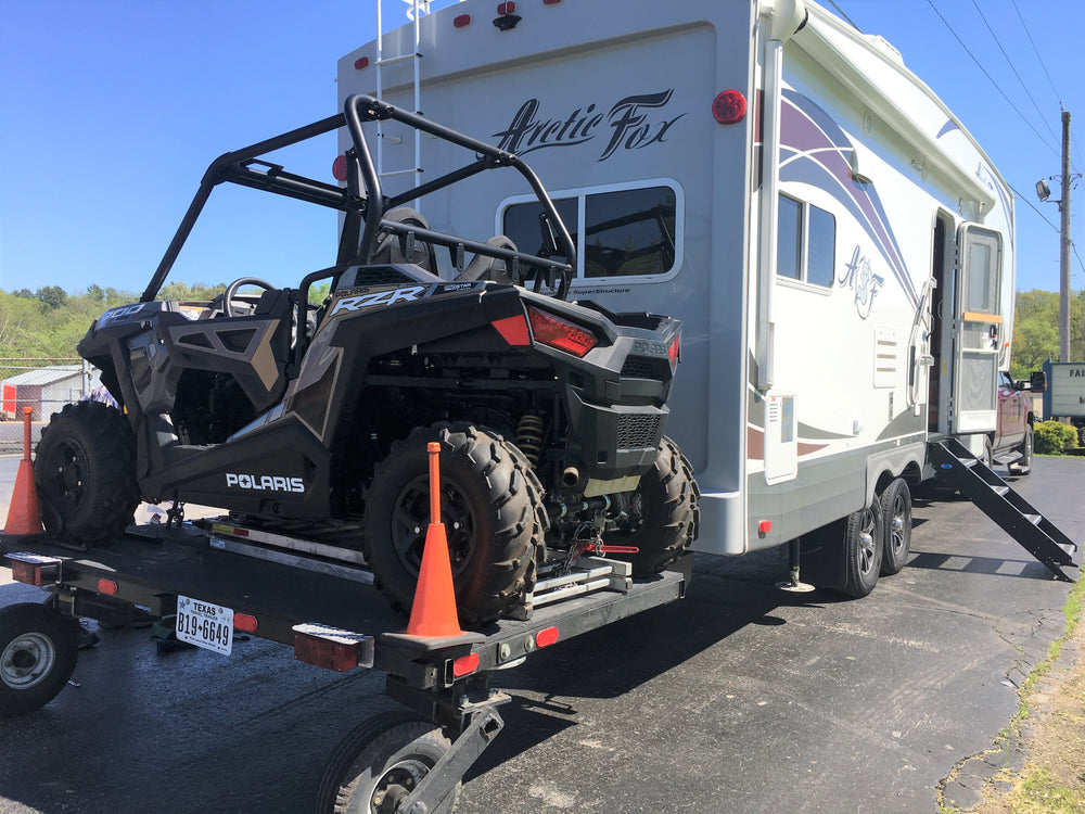 Swivelwheel Transport System, Swivelwheel Carrier, Swivelwheel Hauler, motorcycle carrier, scooter carrier, motorcycle hauler, scooter hauler, quickie mini golf cart hauler, quickie mini golf cart carrier, cricket mini golf cart carrier,cricket mini golf cart hauler,dirt bike hauler, dirt bike carrier, carrier, golf cart hauler, golf cart carrier, ATV hauler, ATV carrier, Swivelwheel DW58, motorcycle, motor home, fifth wheels, can-am carrier, can-am hauler, trike carrier, trike hauler, mobility Hauler 