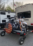 Swivelwheel Transport System, Swivelwheel Carrier, Swivelwheel Hauler, motorcycle carrier, scooter carrier, motorcycle hauler, scooter hauler, quickie mini golf cart hauler, quickie mini golf cart carrier, cricket mini golf cart carrier,cricket mini golf cart hauler,dirt bike hauler, dirt bike carrier, carrier, golf cart hauler, golf cart carrier, ATV hauler, ATV carrier, Swivelwheel DW58, motorcycle, motor home, fifth wheels, can-am carrier, can-am hauler, trike carrier, trike hauler, mobility Hauler 