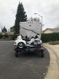Swivelwheel Transport System, Swivelwheel Carrier, Swivelwheel Hauler, motorcycle carrier, scooter carrier, motorcycle hauler, scooter hauler, quickie mini golf cart hauler, quickie mini golf cart carrier, criket mini golf cart carrier,cricket mini golf cart hauler,dirt bike hauler, dirt bike carrier, carrier, golf cart hauler, golf cart carrier, atv hauler, atv carrier, Swivelwheel DW58 Tandem Tow, motorcycle, motorhome, fifth wheels, can-am carrier, can-am hauler, trike carrier, trike hauler
