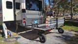 Swivelwheel Transport System, Swivelwheel Carrier, Swivelwheel Hauler, motorcycle carrier, scooter carrier, motorcycle hauler, scooter hauler, quickie mini golf cart hauler, quickie mini golf cart carrier, cricket mini golf cart carrier,cricket mini golf cart hauler,dirt bike hauler, dirt bike carrier, carrier, golf cart hauler, golf cart carrier, ATV hauler, ATV carrier, Swivelwheel DW58, motorcycle, motor home, fifth wheels, can-am carrier, can-am hauler, trike carrier, trike hauler, mobility Hauler 