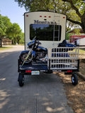 Swivelwheel Transport System, Swivelwheel Carrier, Swivelwheel Hauler, motorcycle carrier, scooter carrier, motorcycle hauler, scooter hauler, quickie mini golf cart hauler, quickie mini golf cart carrier, cricket mini golf cart carrier,cricket mini golf cart hauler,dirt bike hauler, dirt bike carrier, carrier, golf cart hauler, golf cart carrier, ATV hauler, ATV carrier, Swivelwheel DW58, motorcycle, motor home, fifth wheels, can-am carrier, can-am hauler, trike carrier, trike hauler, mobility Hauler 