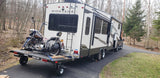Swivelwheel Transport System, Swivelwheel Carrier, Swivelwheel Hauler, motorcycle carrier, scooter carrier, motorcycle hauler, scooter hauler, quickie mini golf cart hauler, quickie mini golf cart carrier, cricket mini golf cart carrier,cricket mini golf cart hauler,dirt bike hauler, dirt bike carrier, carrier, golf cart hauler, golf cart carrier, ATV hauler, ATV carrier, Swivelwheel DW58, motorcycle, motor home, fifth wheels, can-am carrier, can-am hauler, trike carrier, trike hauler, mobility Hauler 