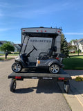 Swivelwheel Transport System, Swivelwheel Carrier, Swivelwheel Hauler, motorcycle carrier, scooter carrier, motorcycle hauler, scooter hauler, quickie mini golf cart hauler, quickie mini golf cart carrier, cricket mini golf cart carrier,cricket mini golf cart hauler,dirt bike hauler, dirt bike carrier, carrier, golf cart hauler, golf cart carrier, ATV hauler, ATV carrier, Swivelwheel DW58, motorcycle, motor home, fifth wheels, can-am carrier, can-am hauler, trike carrier, trike hauler, mobility Hauler 