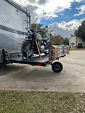Swivelwheel Transport System,Swivelwheel Carrier, Swivelwheel Hauler, Motorcycle Carrier, scooter carrier, motorcycle hauler, scooter hauler, golf cart hauler, golf cart carrier, mini golf cart hauler, mini golf cart carrier, quickie mini golf cart hauler, quickie mini golf cart carrier, cricket mini golf cart carrier, cricket mini golf cart hauler, dirt bike hauler, dirt bike carrier, carrier, hauler, ATV hauler, ATV carrier, single wheel, sivelwheel 58, motorcycle, motor home, fifth wheels