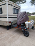 Swivelwheel Transport System, Swivelwheel Carrier, Swivelwheel Hauler, motorcycle carrier, scooter carrier, motorcycle hauler, scooter hauler, quickie mini golf cart hauler, quickie mini golf cart carrier, criket mini golf cart carrier,cricket mini golf cart hauler,dirt bike hauler, dirt bike carrier, carrier, golf cart hauler, golf cart carrier, atv hauler, atv carrier, Swivelwheel DW58 Tandem Tow, motorcycle, motorhome, fifth wheels, can-am carrier, can-am hauler, trike carrier, trike hauler