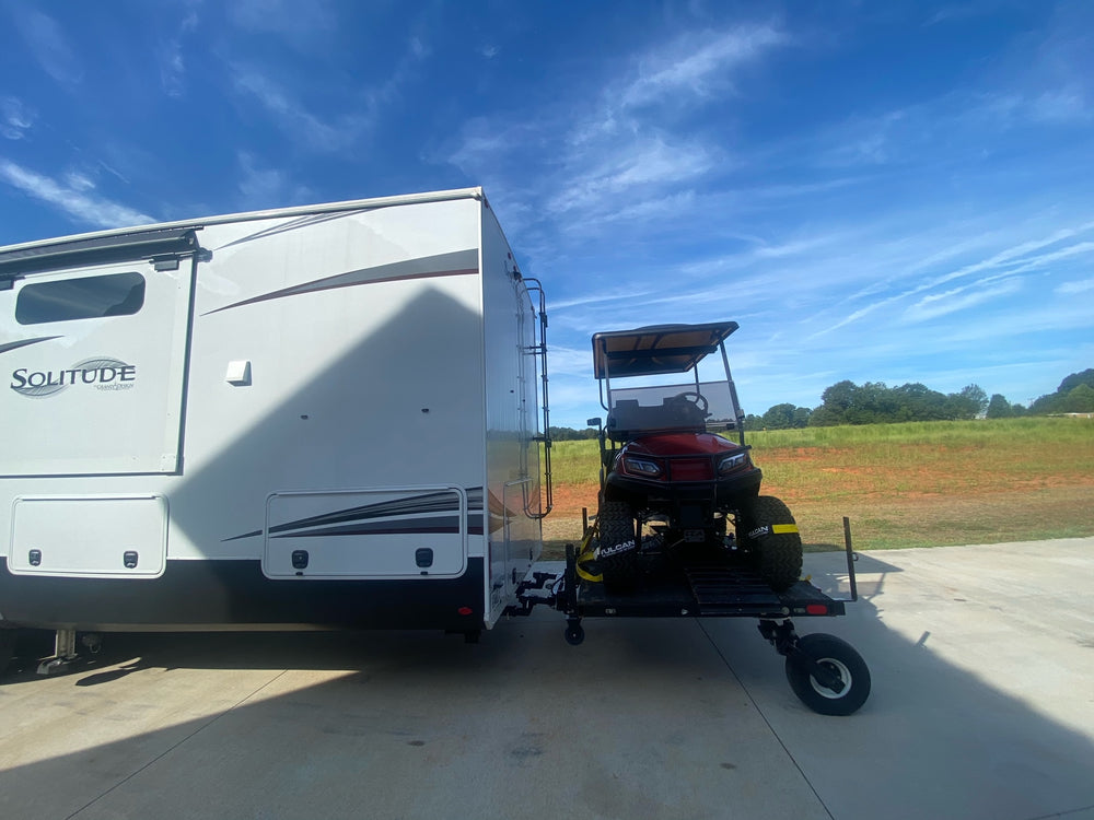 Swivelwheel Transport System, Swivelwheel Carrier, Swivelwheel Hauler, motorcycle carrier, scooter carrier, motorcycle hauler, scooter hauler, quickie mini golf cart hauler, quickie mini golf cart carrier, cricket mini golf cart carrier,cricket mini golf cart hauler,dirt bike hauler, dirt bike carrier, carrier, golf cart hauler, golf cart carrier, ATV hauler, ATV carrier, Swivelwheel DW58, motorcycle, motor home, fifth wheels, can-am carrier, can-am hauler, trike carrier, trike hauler, mobility Hauler 