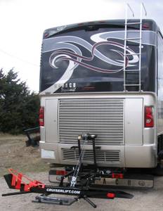 Cruiserlift Motorcycle Lift, Motorcycle Lift, Motorcycle Carrier, Motorcycle Hauler, Motorcycle, Motorhome, RV Motorcycle lift, RV Lift, RV Electric Motorcycle Lift, RV, Electric Motorcycle Lift, Harley, Honda, Victory, Yamaha, Winch Lift, Bikes, Bike Lift